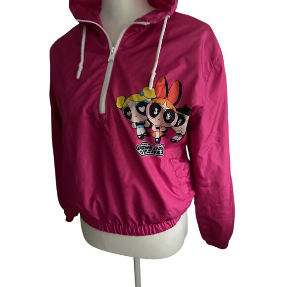 MEMBERS ONLY x Powerpuff  Girls Hoodie Windbreaker Jacket Size Small - Picture 2 of 7